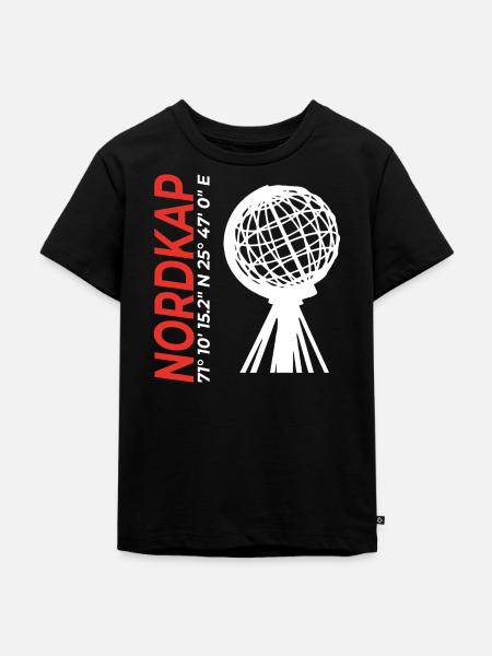 Nordkap - Kinder Premium Bio T-Shirt - Schwarz