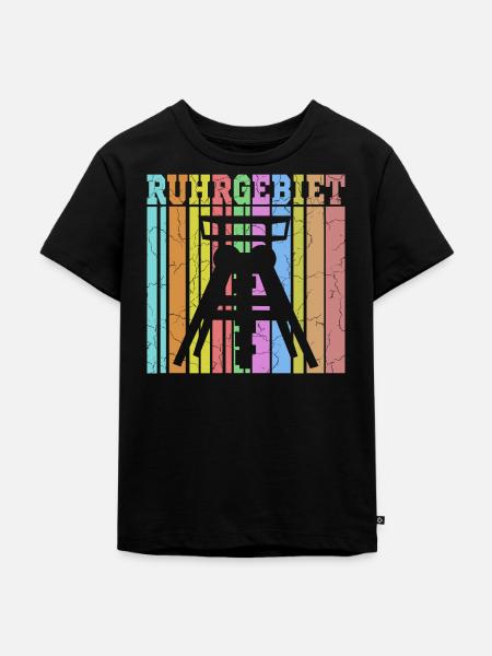 zeche ruhrgebiet - Kinder Premium Bio T-Shirt - Schwarz