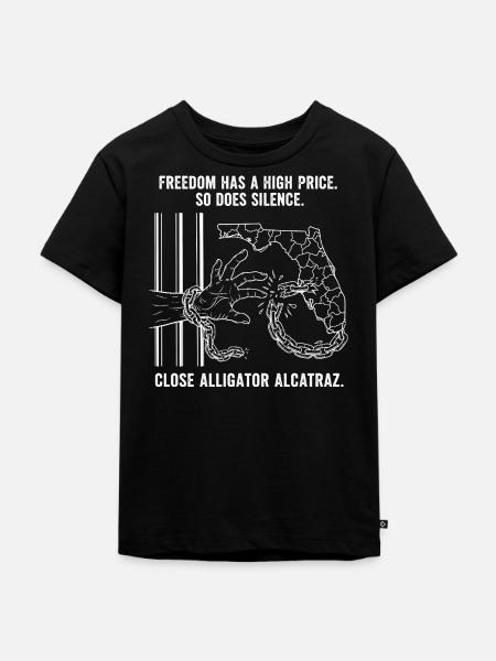 Alligator Alcatraz - Kinder Premium Bio T-Shirt - Schwarz