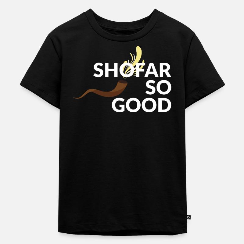 Shofar so good - Kinder Premium Bio T-Shirt - Schwarz