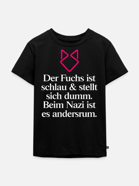 Gegen Rechts - Kinder Premium Bio T-Shirt - Schwarz