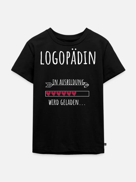 Logopädie Studium Beruf Ausbildung Logopädin - Kinder Premium Bio T-Shirt - Schwarz
