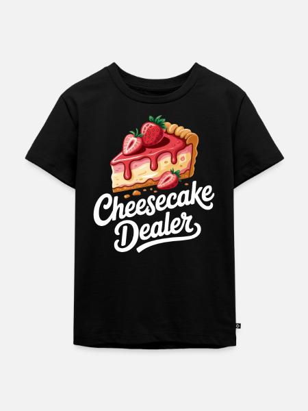 Kuchen - Kinder Premium Bio T-Shirt - Schwarz