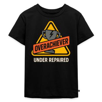 Hochbegabter Burnout-absolvent Mit Akademischem - Kinder Premium Bio T-Shirt - Schwarz - Vorne - Mikhail (115cm)