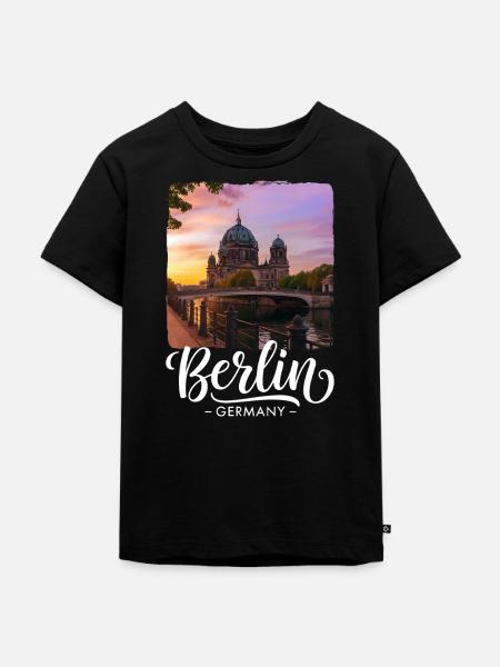 Berlin - Kinder Premium Bio T-Shirt - Schwarz