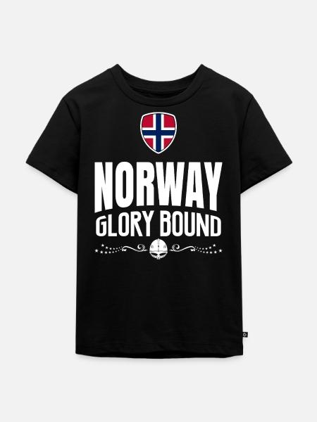NORWEGEN-RUHM - Kinder Premium Bio T-Shirt - Schwarz