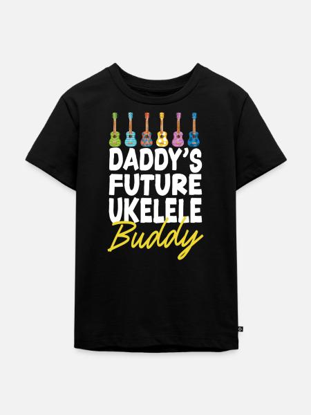 Hawaiian Ukulele Uke Daddy's - Kinder Premium Bio T-Shirt - Schwarz