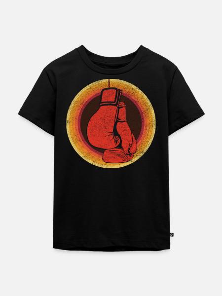 Boxing Momentum Artwork - Kinder Premium Bio T-Shirt - Schwarz