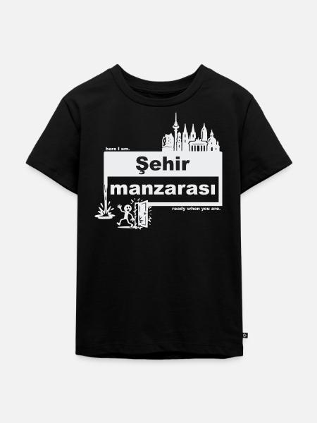 Stadtbild - türkisch - ready when you are - Kinder Premium Bio T-Shirt - Schwarz