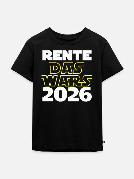 Rente 2026 das wars - Kinder Premium Bio T-Shirt - Schwarz