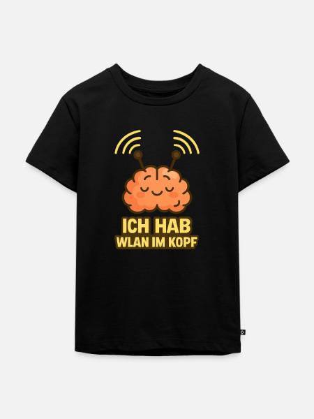 Free Wifi - Freies WLAN - Kinder Premium Bio T-Shirt - Schwarz