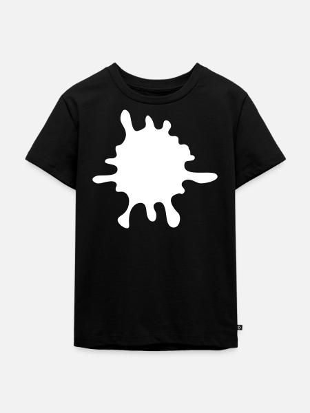 Farbklecks Splash - Kinder Premium Bio T-Shirt - Schwarz
