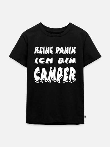 Camper - Kinder Premium Bio T-Shirt - Schwarz