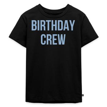 Birthday Crew - Kinder Premium Bio T-Shirt - Schwarz - Vorne - Mikhail (115cm)