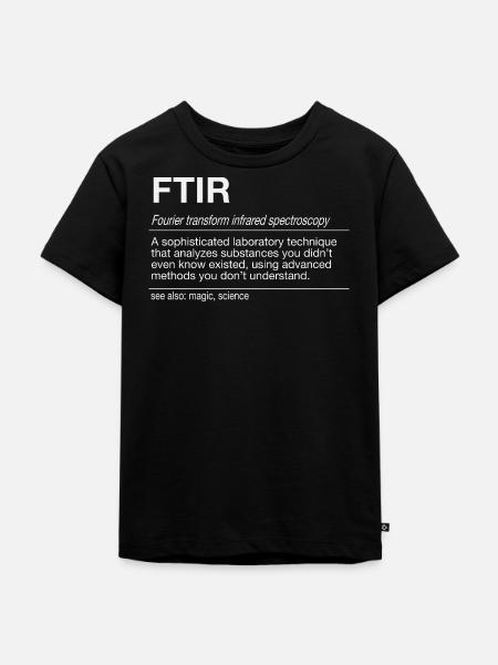 FTIR Spektroskopie Analyse Spektrometer - Kinder Premium Bio T-Shirt - Schwarz