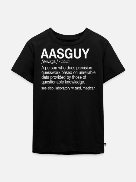 AAS Guy Atomabsorptionsspektrometrie Analytik - Kinder Premium Bio T-Shirt - Schwarz