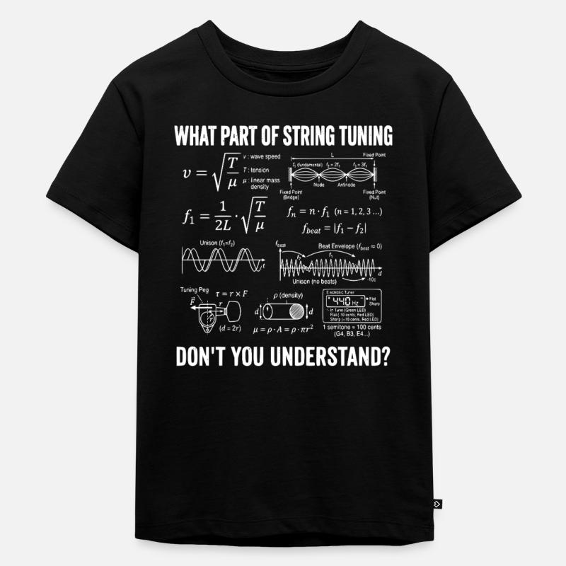 Parties d’instruments à cordes pour violon et alto - T-shirt Premium bio Enfant - noir