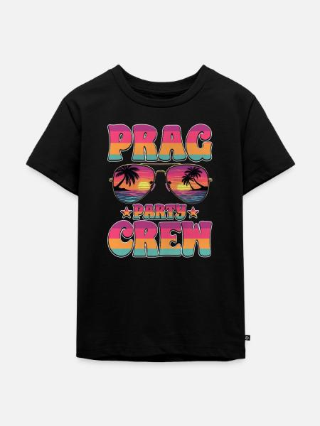 Prag Party Crew - Kinder Premium Bio T-Shirt - Schwarz