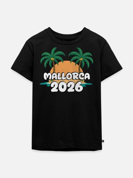 Mallorca 2026 - Kinder Premium Bio T-Shirt - Schwarz