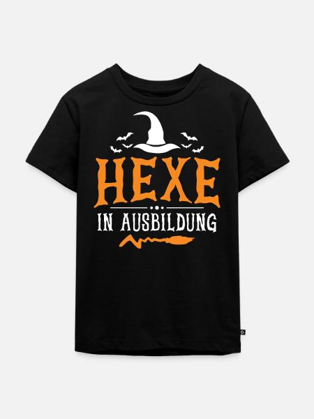 Hexe In Ausbildung - Kinder Premium Bio T-Shirt - Schwarz