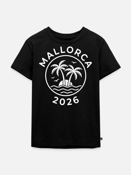 Mallorca 2026 - Kinder Premium Bio T-Shirt - Schwarz