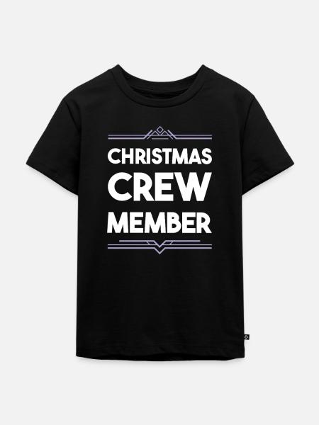 Christmas Crew - Kinder Premium Bio T-Shirt - Schwarz