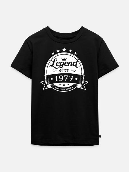 Legend since 1977 - Emblem - Kinder Premium Bio T-Shirt - Schwarz