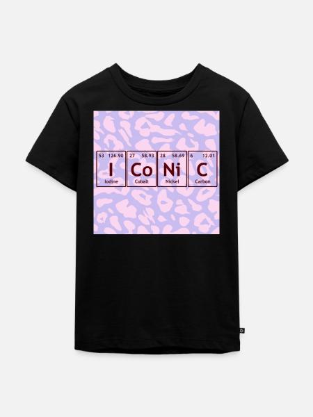 Periodensystem-Icon-Grafikdesign - Kinder Premium Bio T-Shirt - Schwarz