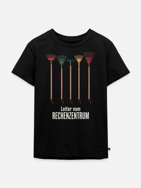 Leiter vom Rechenzentrum Gartenoutfit Gartenarbeit - Kinder Premium Bio T-Shirt - Schwarz
