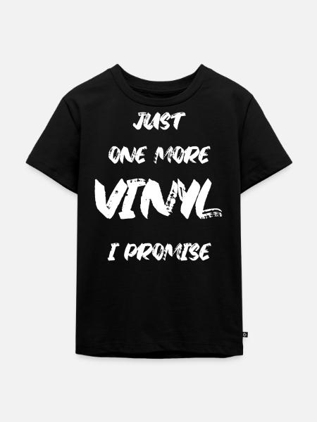 Vinyl - Kinder Premium Bio T-Shirt - Schwarz