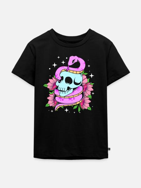 Pastell Gothic - Kinder Premium Bio T-Shirt - Schwarz