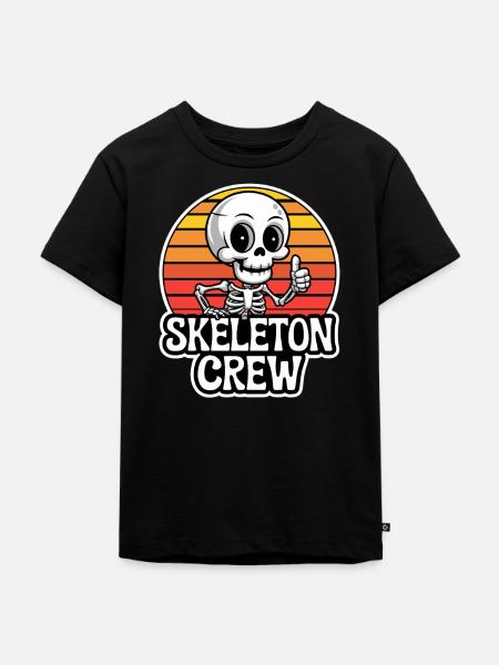 Skeleton Crew Sonnenuntergang - Kinder Premium Bio T-Shirt - Schwarz