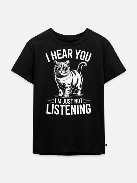 Britisch Kurzhaar Katze Britisch Kurzhaar Geschenk - Kinder Premium Bio T-Shirt - Schwarz