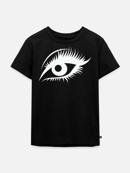 Auge - Kinder Premium Bio T-Shirt - Schwarz