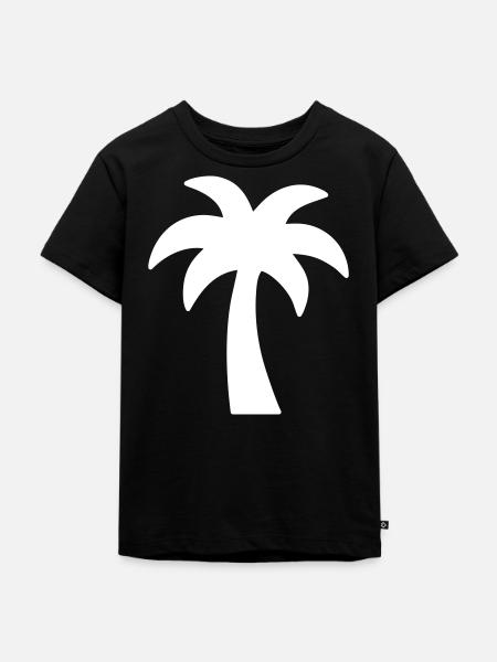 Palme - endloser Sommer - Kinder Premium Bio T-Shirt - Schwarz