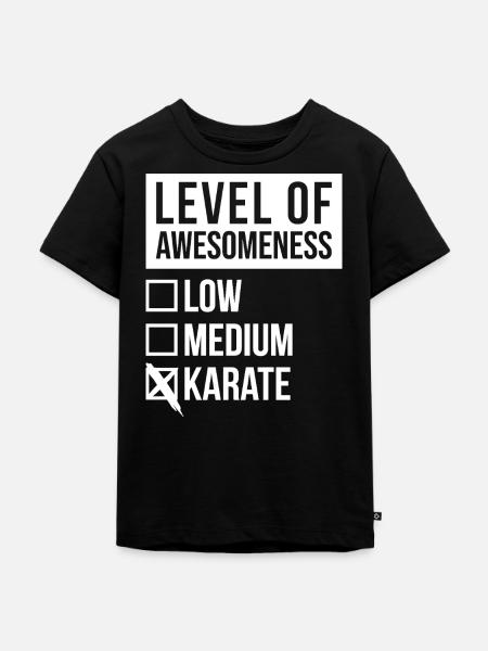 Karate Karate Karate - Kinder Premium Bio T-Shirt - Schwarz