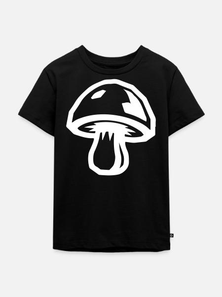 Pilz - Kinder Premium Bio T-Shirt - Schwarz