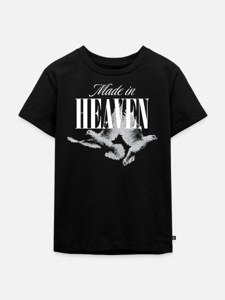 Made in Heaven - Kinder Premium Bio T-Shirt - Schwarz