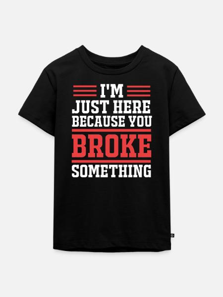 Tech Support - Kinder Premium Bio T-Shirt - Schwarz
