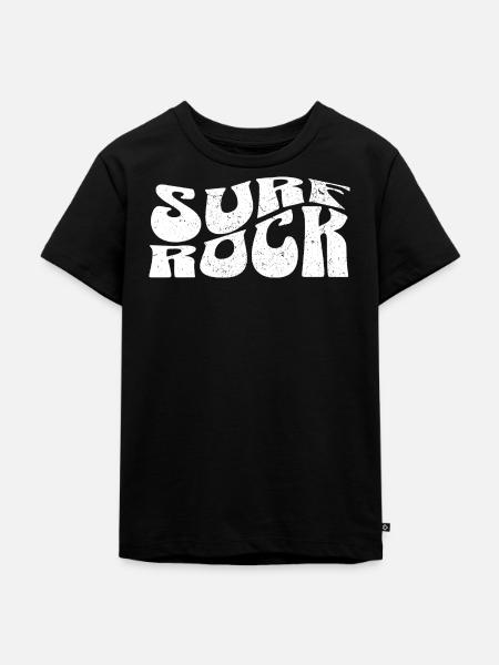 Surf Rock Psychedelic Print - Kinder Premium Bio T-Shirt - Schwarz