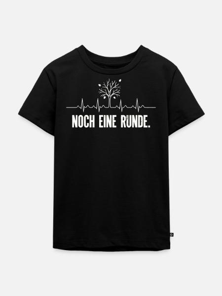 Noch Eine Runde Herzschlag Baum - Kinder Premium Bio T-Shirt - Schwarz
