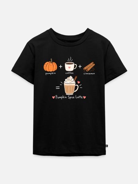 pumpkin spice - Kinder Premium Bio T-Shirt - Schwarz