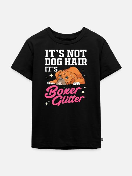 Boxer Hund - Kinder Premium Bio T-Shirt - Schwarz