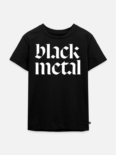 Black-Metal-Logo - Kinder Premium Bio T-Shirt - Schwarz