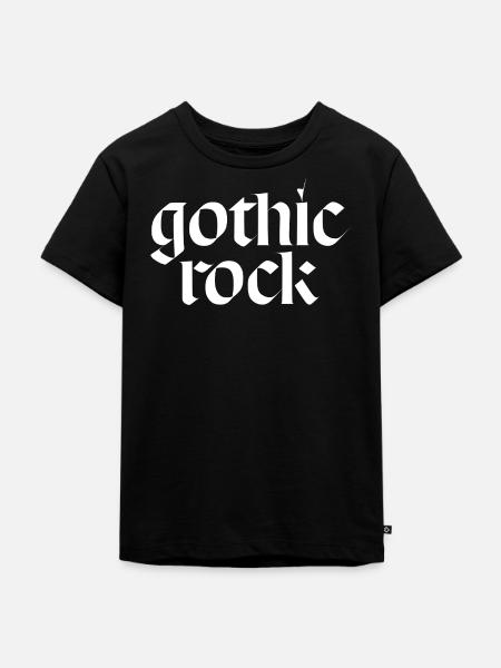 Gothic-Rock-Typografie - Kinder Premium Bio T-Shirt - Schwarz