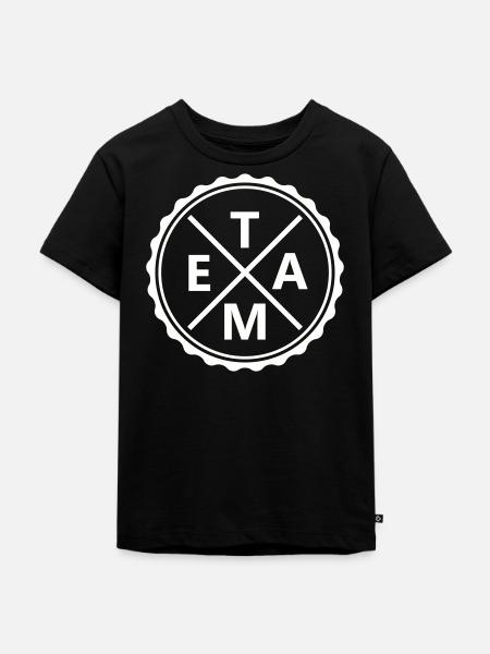 team_kreis- - Kinder Premium Bio T-Shirt - Schwarz