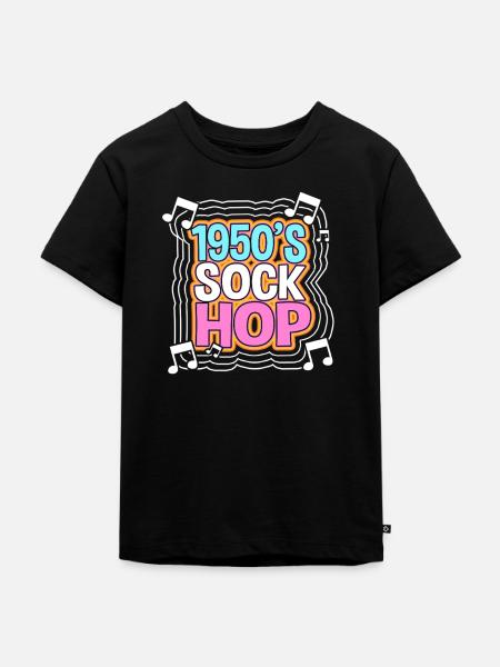 Sock Hop - Kinder Premium Bio T-Shirt - Schwarz