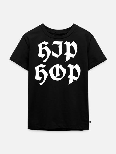 Gotische Hip-Hop-Glyphen - Kinder Premium Bio T-Shirt - Schwarz