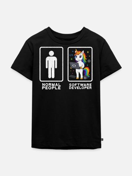 Softwareentwickler Frauen - Kinder Premium Bio T-Shirt - Schwarz