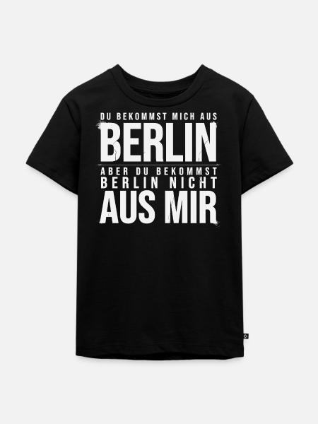 Berlin Spruch Berliner - Kinder Premium Bio T-Shirt - Schwarz
